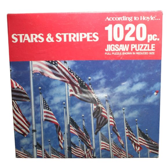 1989 Stars And‎ Stripes US Flags 1020 Piece Jigsaw Puzzle 18" X 25.75" - Picture 1 of 10